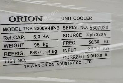 处理闲置ORION好利旺TKS-2200V-HP冷水机一台 TKS-1500V-HP 3台