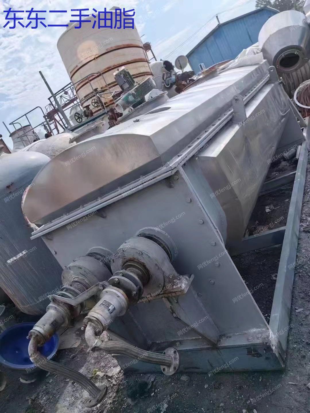 市场库存转让一台32平方桨叶干燥机 二手双轴不锈钢干燥机 粉末烘干机