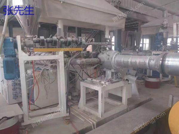 Selling second-hand plastic source double arm corrugated pipe 200-600 pipe production line