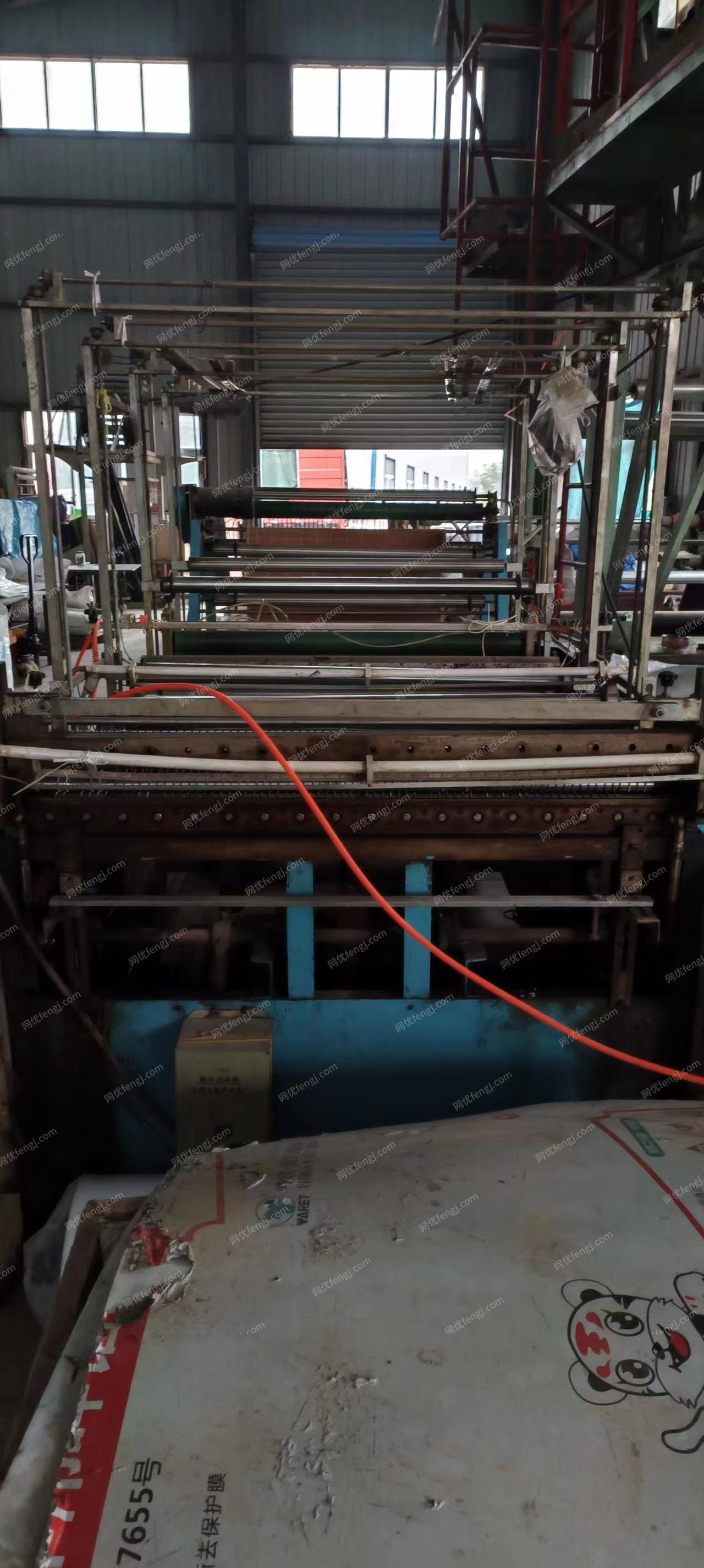 塑料厂处理单层，三层共挤吹膜机，有图片
