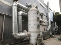 广东佛山家具厂转让9成新喷漆废气处理设备（水喷淋+UV光解+活性炭）