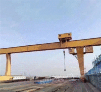 山东泰安处理L型32/5吨二手偏挂龙门吊跨度30米