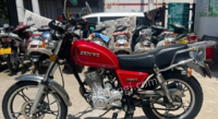 河南驻马店山阳红色125，八成新摩托车出售
