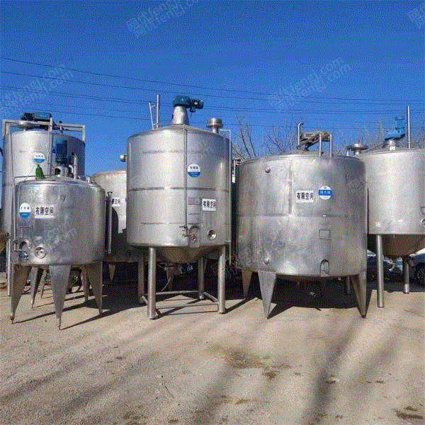 出售二手双层保温储罐 液体发酵罐 白钢储存罐 卧式不锈钢地埋罐 二手储运设备回收