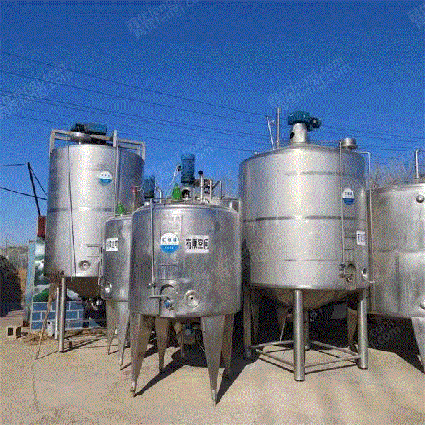 出售二手双层保温储罐 液体发酵罐 白钢储存罐 卧式不锈钢地埋罐 二手储运设备出售