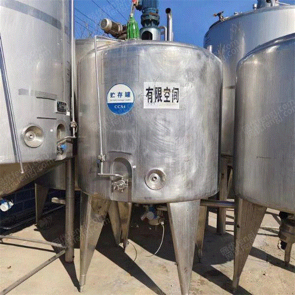 回收贮存罐 双层保温高速搅拌桶 304化工储罐 不锈钢液体搅拌罐 二手储运设备转让