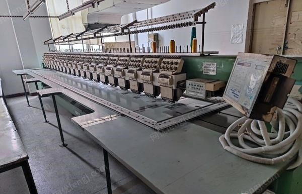 湖南娄底绣花厂出售田岛绣花机13台，型号：TMFDG920。9针，20头距，94-98年的机器