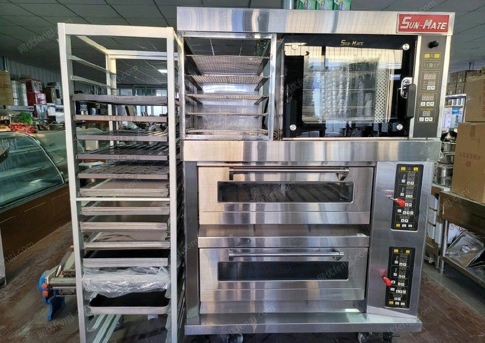 吉林长春出售三麦烤箱，蒸烤箱，风冷四门插盘柜， 加湿自动除霜蛋糕柜