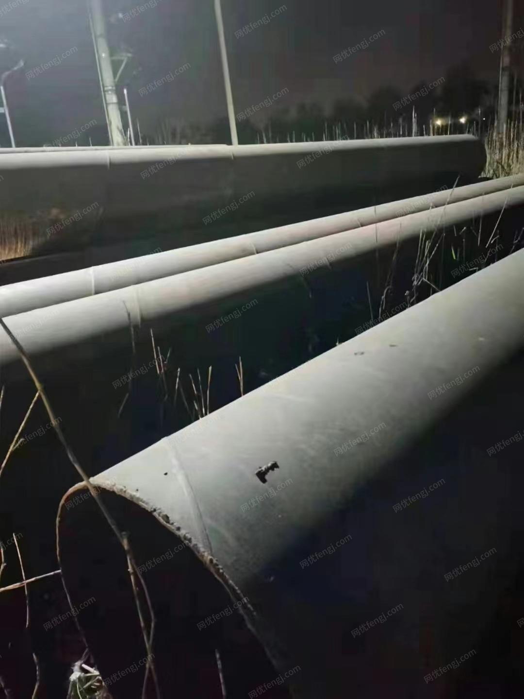 湖南常德出售二手螺旋钢管:1020直径,8个厚,