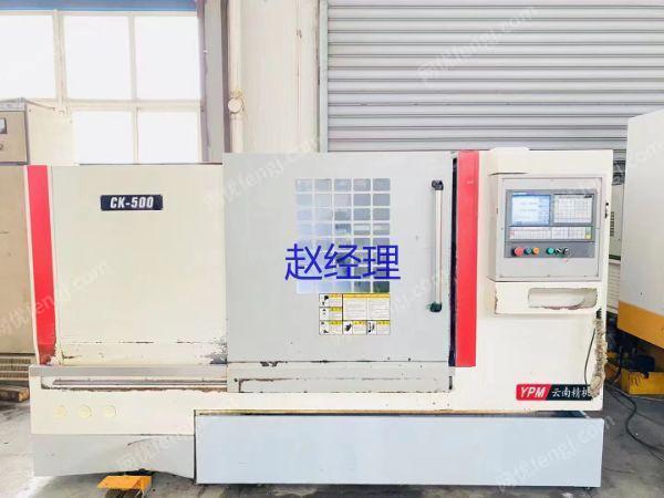 市场现货处理二手云南CK500L-1000数控斜身车二手斜轨车