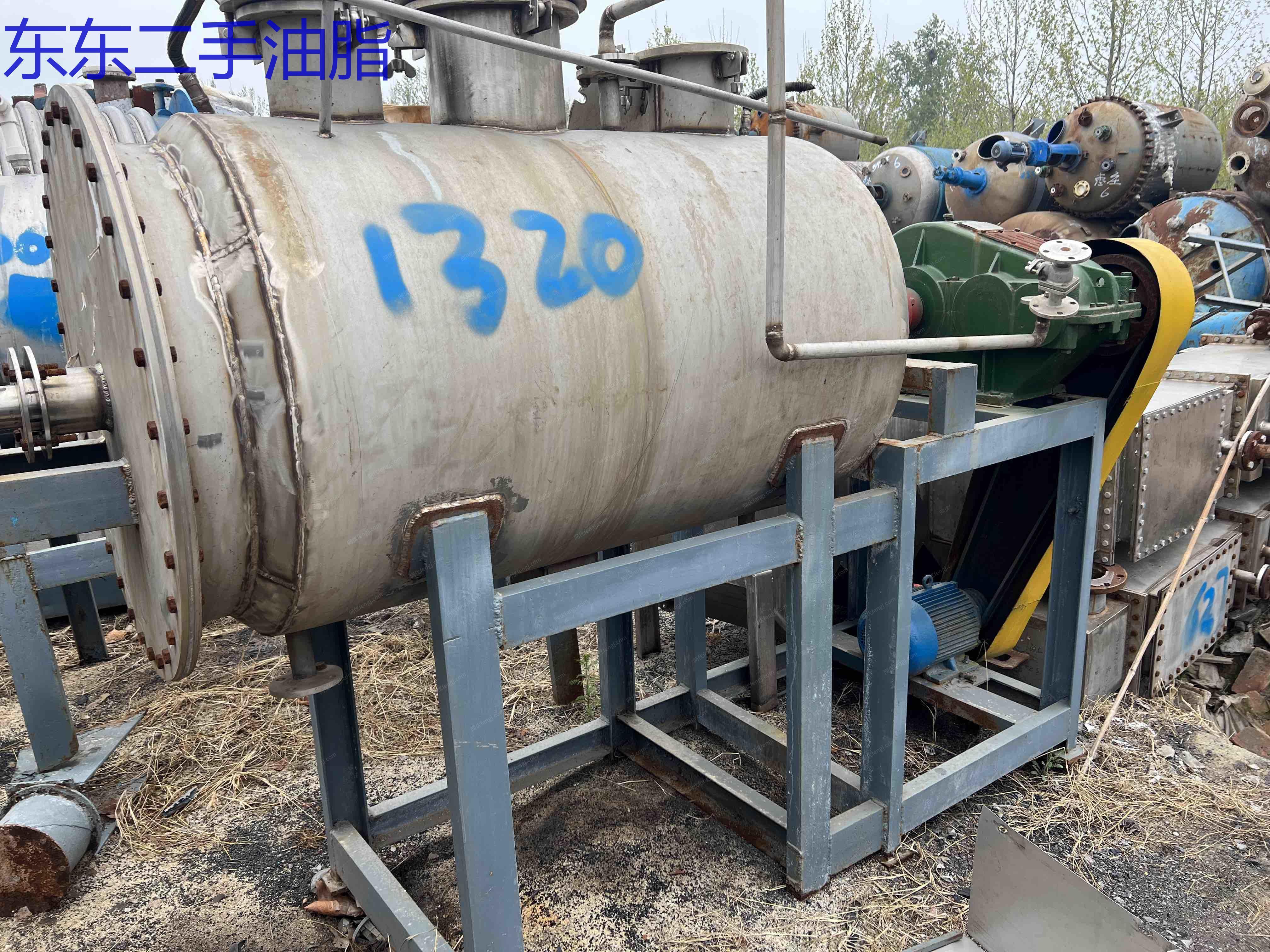 市场现货转让500L全不锈钢耙式干燥机 316材质干燥机