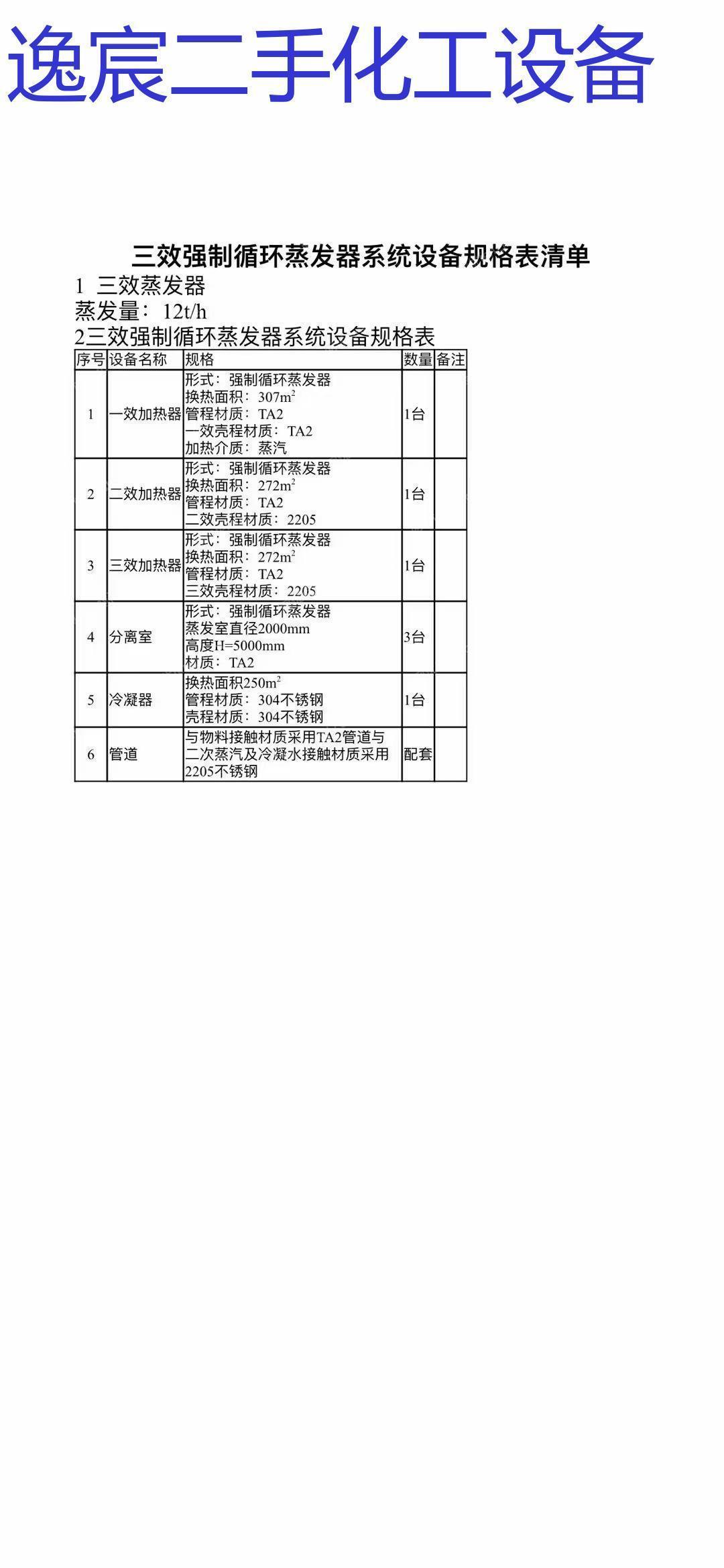 二手传热设备价格