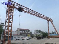 河南鹿邑二手​​10吨龙门吊跨度24.1米单悬5米