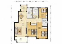 金山区普通住宅 海上纳缇 126平3居 南北向精装修