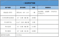 
处置到期质押资产一批（奥迪汽车A8、名酒）处理招标