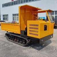 沼泽水稻田履带运输车 山地货物运输微型翻斗车自卸车