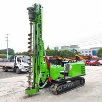 履带光伏打桩机 全液压  可打戈壁滩砂石 长螺旋钻机