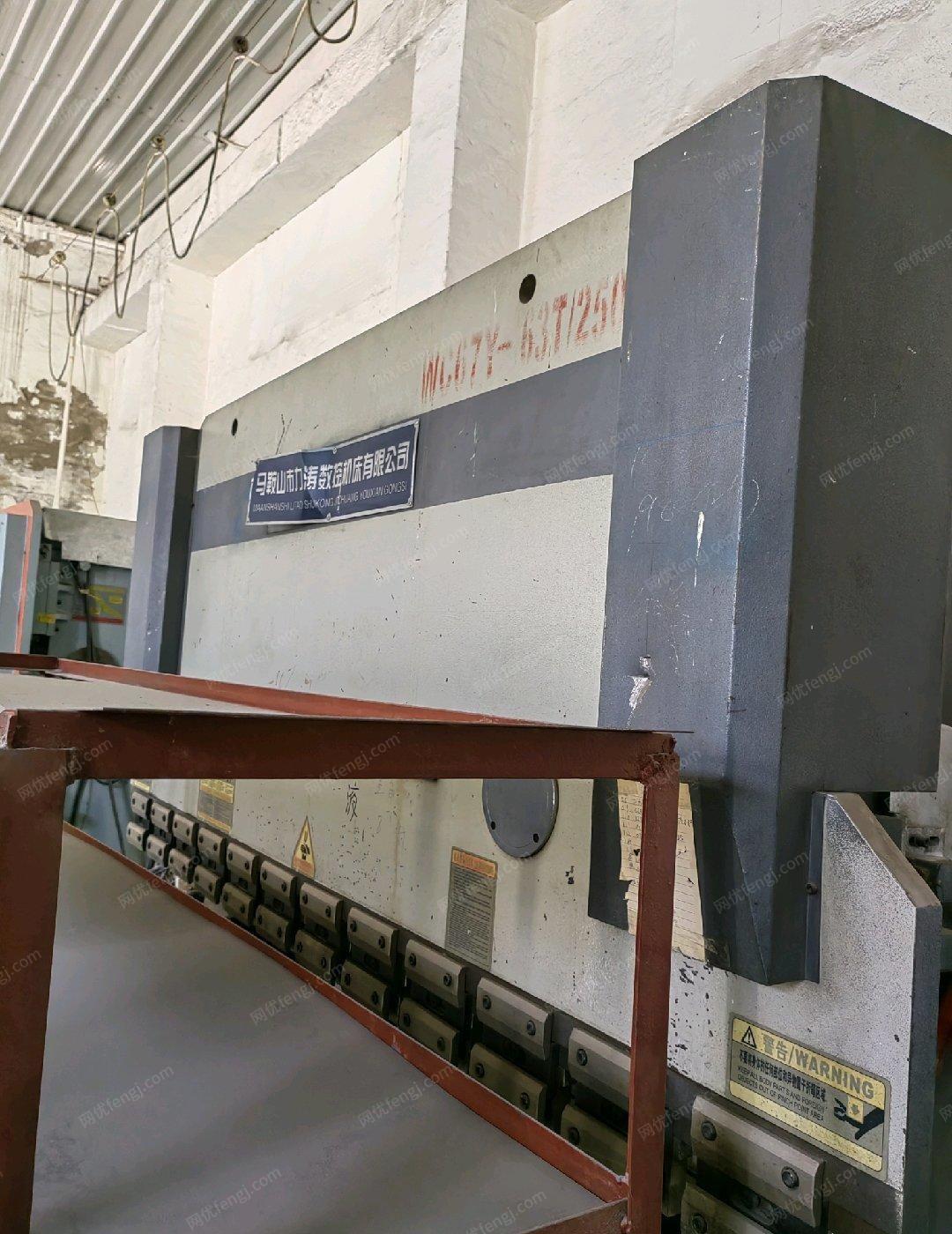 山西太原设备出售，2.5米剪板机，2.5米63吨折弯机，40/25/16冲床