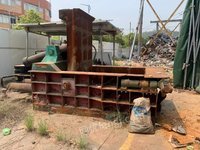 河南出售江阴华宏250吨二手金属压块机，料箱1米2×1米6包块400八角