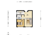 大连普通住宅 高新万达旁东盛启城 独立一室一厅南向好房 地脚好楼层好视野好