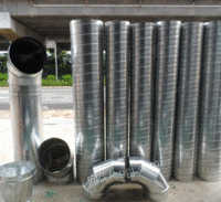 螺旋管厂家承接广东排气除尘设备螺旋管道加工配件