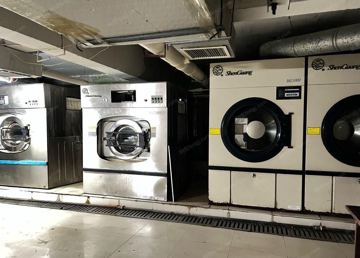 江西宜春全套洗涤设备出售（大型洗衣机、烘干机、折叠机）