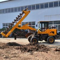 装载机桩机 改装长螺旋钻机 光伏打桩机 工程地基钻机