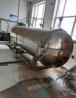 黑龙江哈尔滨出售1.2*5M杀菌锅带两套屉，0.5吨生物质锅炉，气泵，喷码机，全套净水设备，储气罐