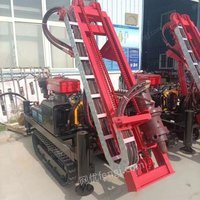 农村小型履带爬山虎钻机 庭院打桩机光伏地钉机
