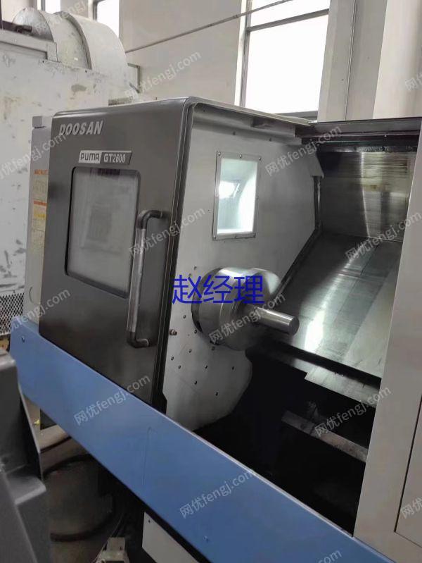 市场现货转让二手斗山PIMAGT-2600数控斜身车二手斜轨车