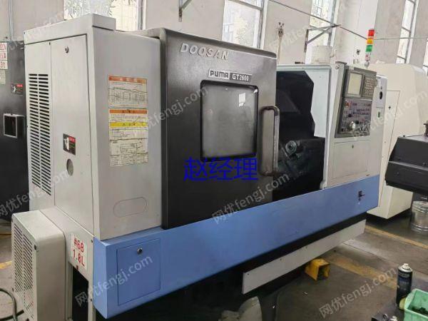 市场现货转让二手斗山PIMAGT-2600数控斜身车二手斜轨车