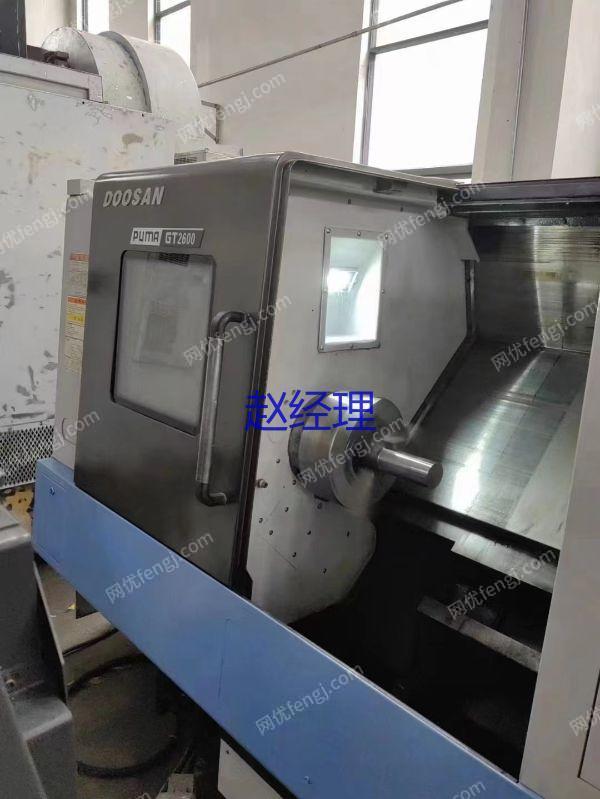 市场现货转让二手斗山PIMAGT-2600数控斜身车二手斜轨车