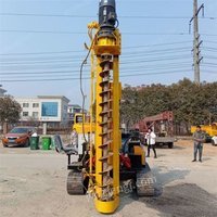 光伏打桩机 水箱款沙漠注水防塌陷定位准成孔快