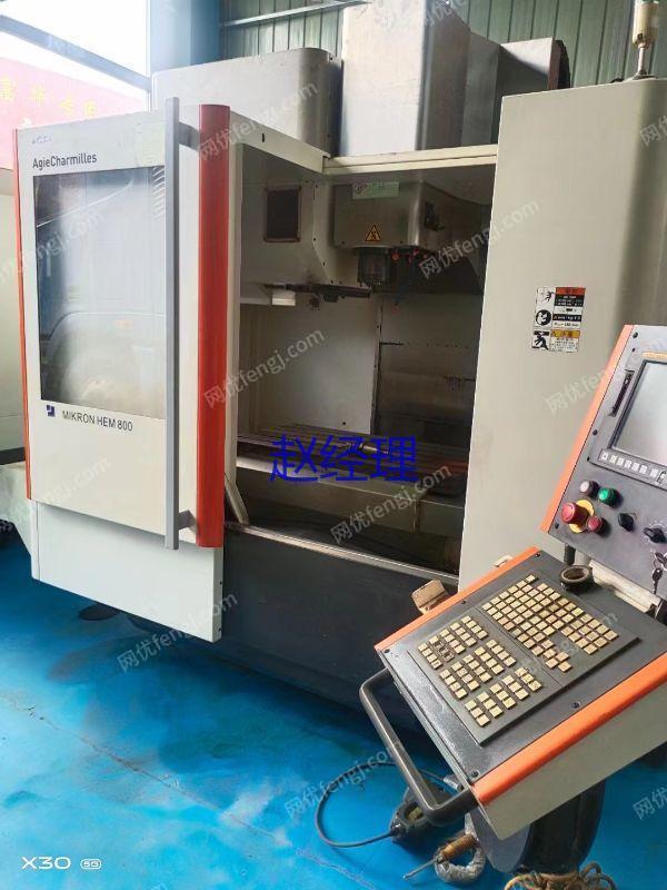 市场库存二手夏米尔HEM800立式加工中心主轴转速9000