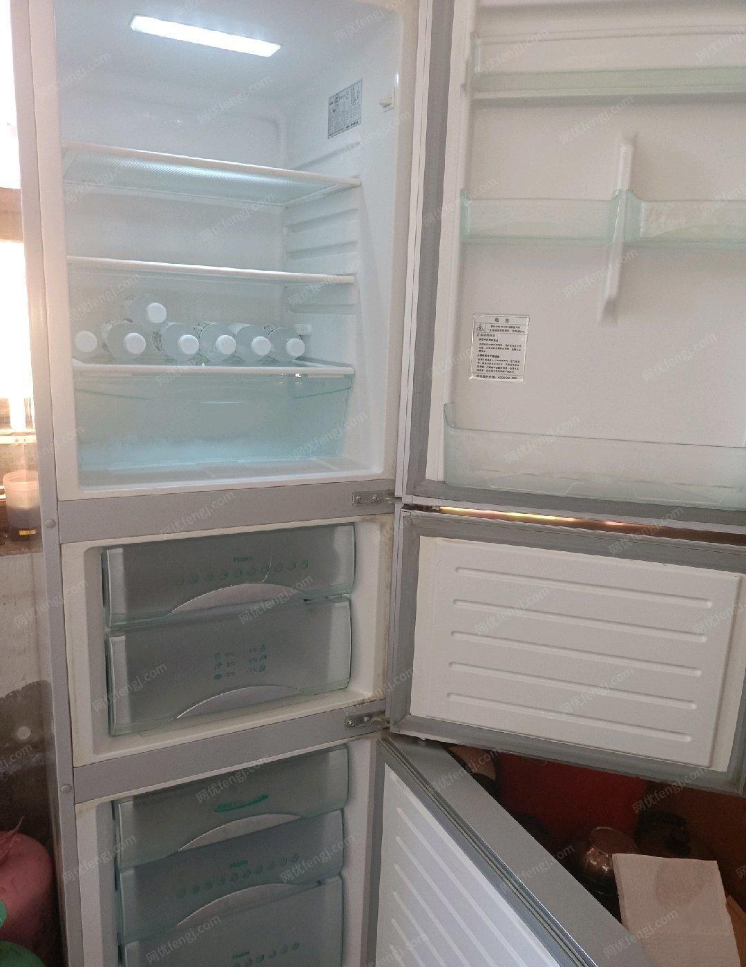 河北廊坊出售二手海尔冰箱，制冷效果很好，自提