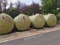 上海地区出售罐内径长2.2米，连盖头总长4.6米方同款玻璃钢罐17个