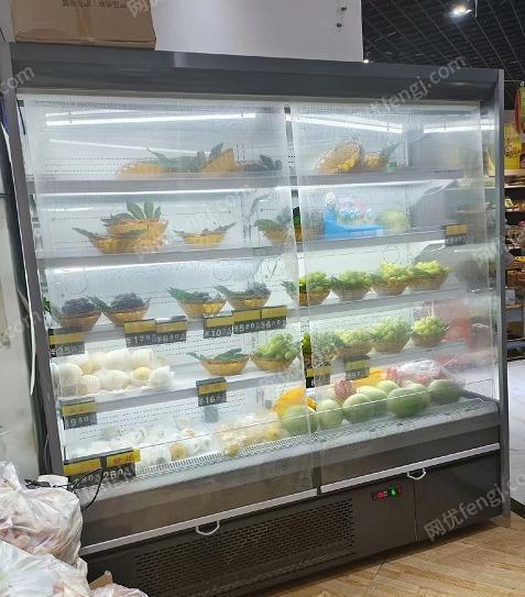 处理超市货柜货架和各类展架 打包台，可加热封膜机，直冷立风柜陈列