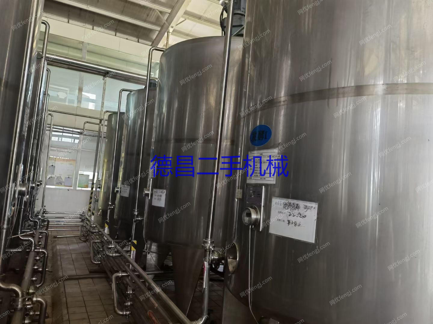 市场库存二手不锈钢搅拌罐,发酵罐,乳品罐,调配罐