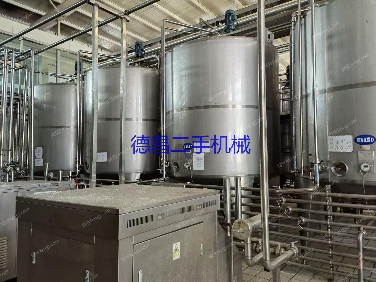 市场库存二手不锈钢搅拌罐,发酵罐,乳品罐,调配罐