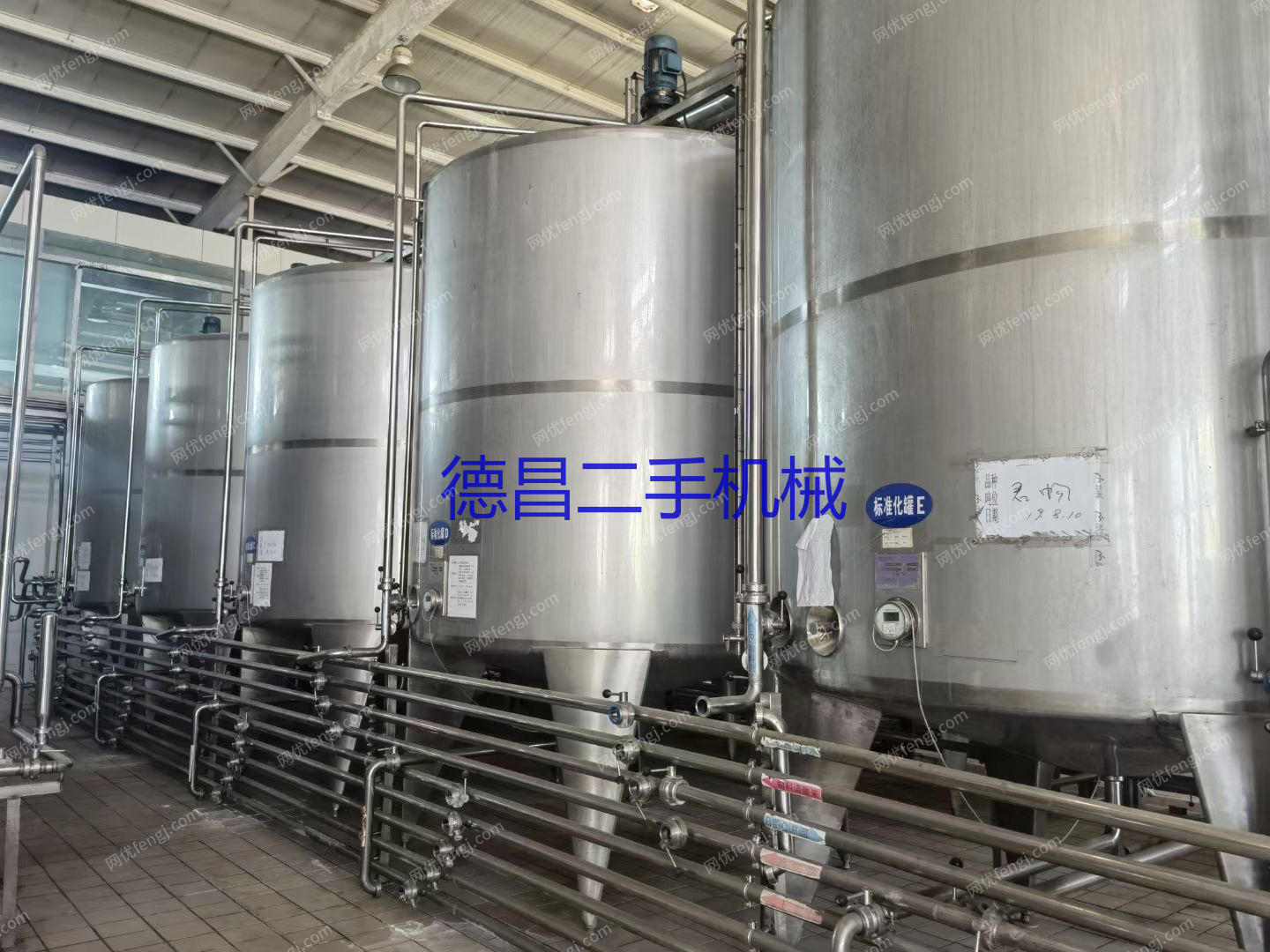 市场库存二手不锈钢搅拌罐,发酵罐,乳品罐,调配罐