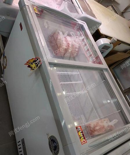 出售闲置挂肉机， 煜灿切片机就用过一次，冰柜两个1.4米1.2米各一个，品牌雪音