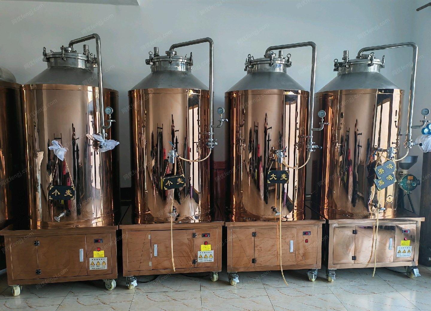 黑龙江伊春出售 精酿鲜啤设备一年多，一拖4的500升带技术