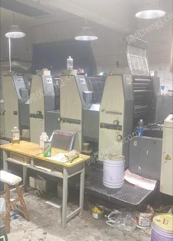 银川出售闲置12的威海564四色印刷机