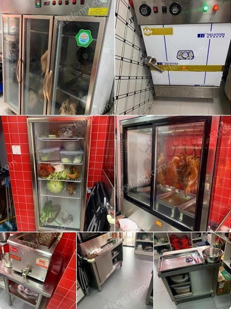 北京烤鸭二手设备出售，烤鸭炉，凉鸭柜，保温柜，蒸箱，炸炉，柜子