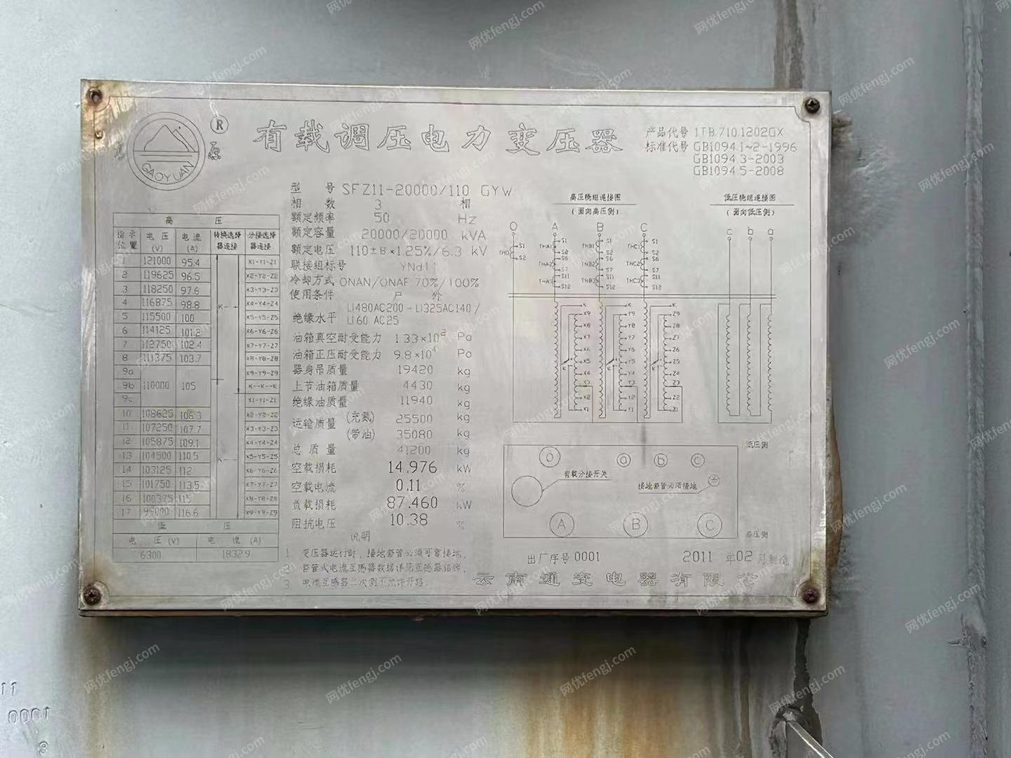 二手变压设备出售
