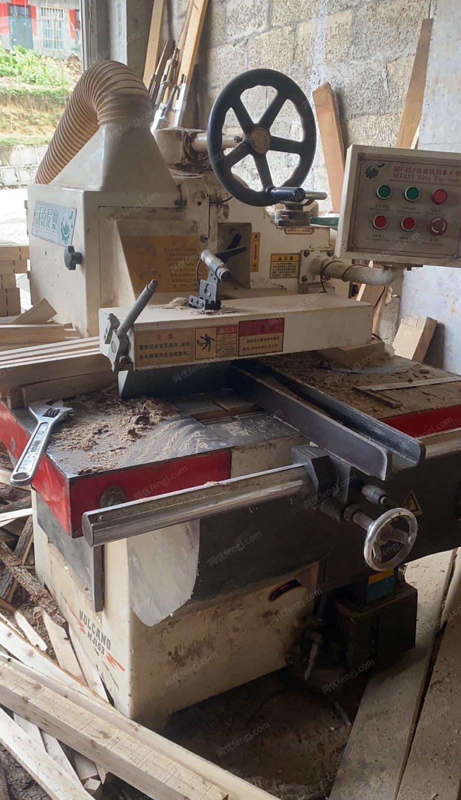贵州毕节实木家具厂一套木工机器处理，共18台