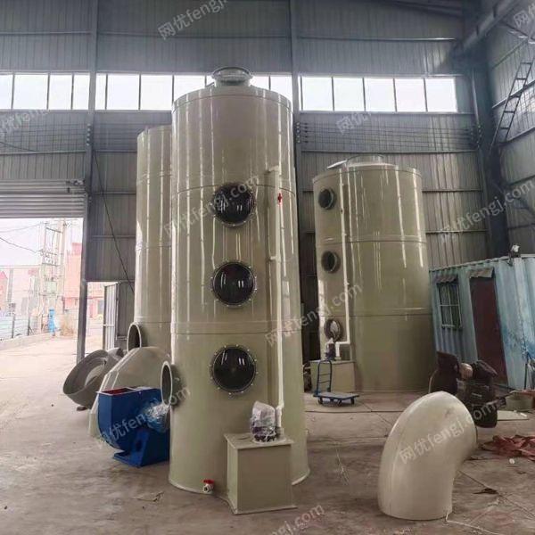 不锈钢pp喷淋塔 环保废气处理设备 酸雾除臭洗涤塔 废气处理设备回收