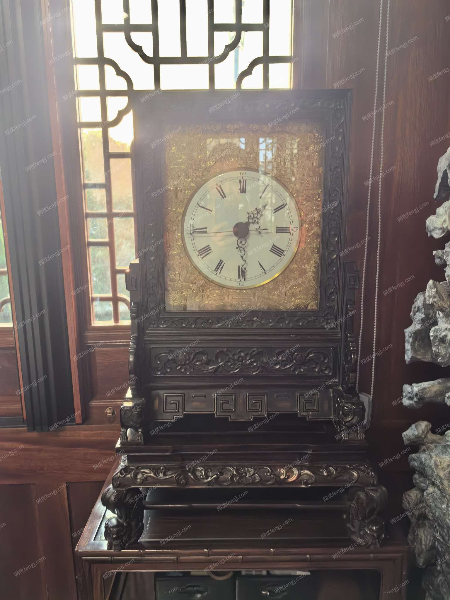 转让古董机械台钟钟表