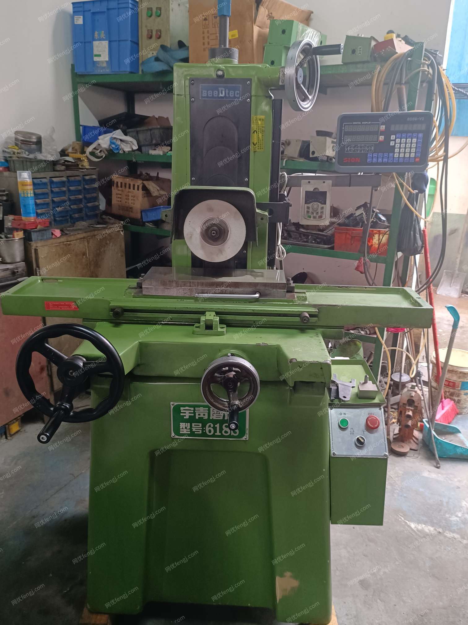 出售台湾宇青618精密手摇磨床