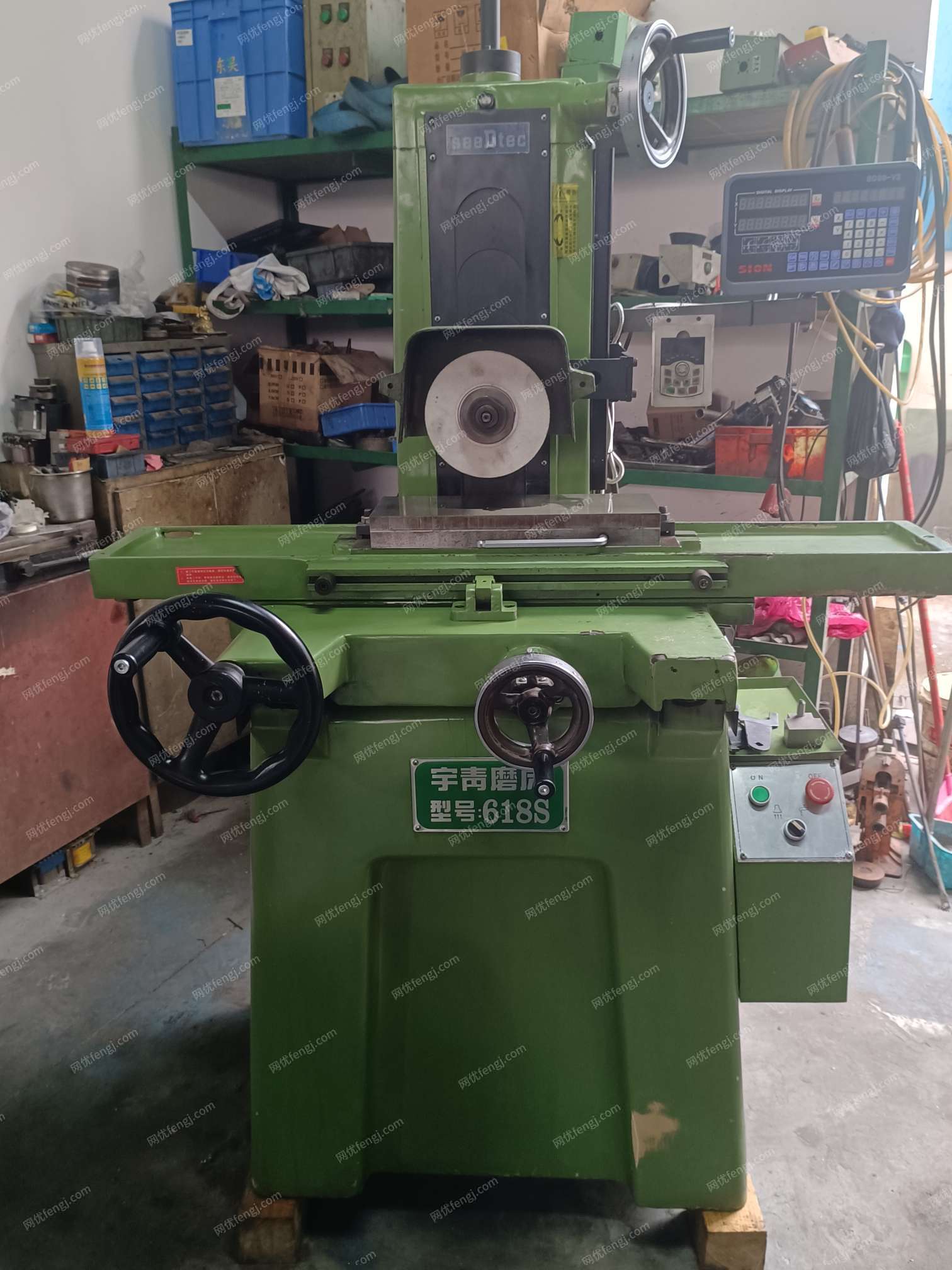 出售台湾宇青618精密手摇磨床